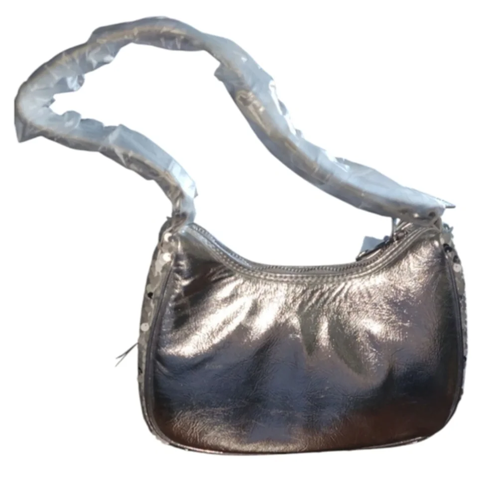 Nicole Miller Silver Sequin‎ Handbag